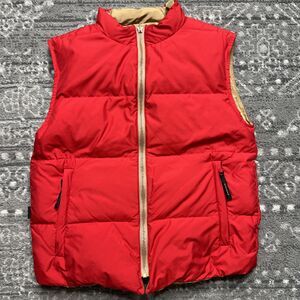 Weekend Max Mara Womens Reversible Puffer Vest Gilet Size 8 Tan Red Luxury